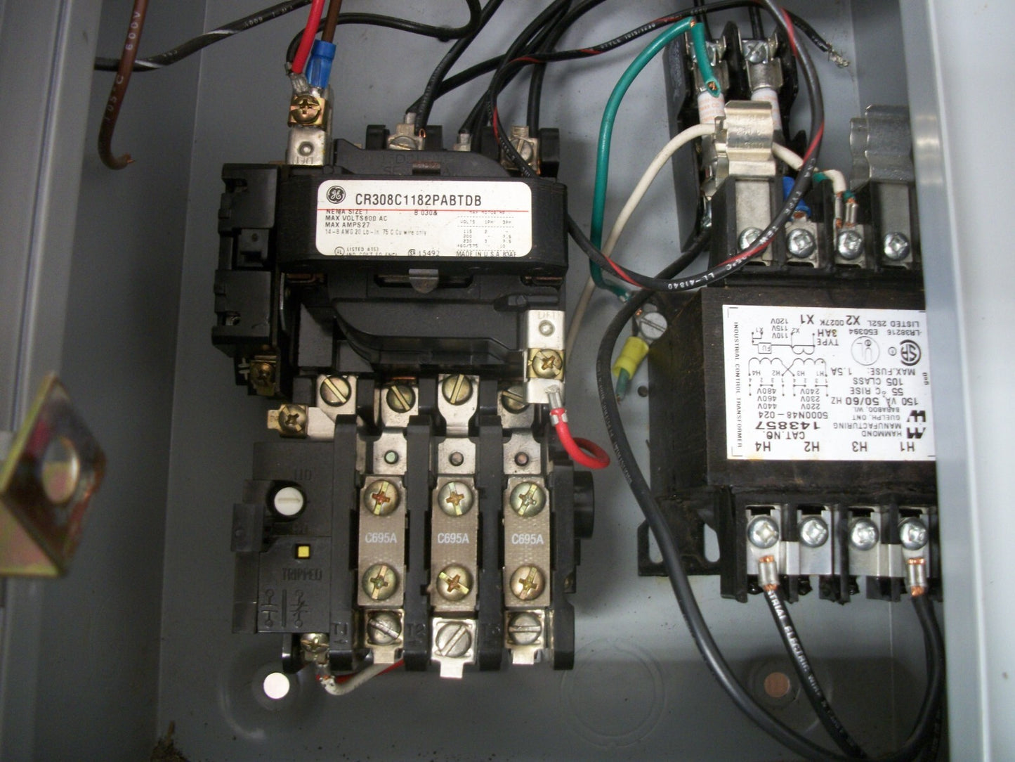 GE STARTER COMBO SIZE 1 CR308C1182PABTDB 120VCOIL 30AMP FUSIBLE