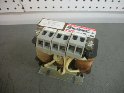 TCI SINE GUARD 3PH LINE REACTOR KLR4ATB 600VOLT 4AMP