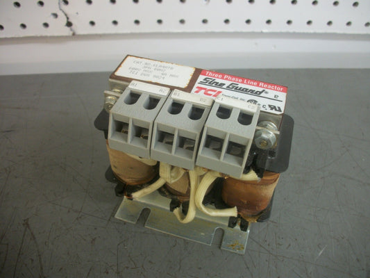 TCI SINE GUARD 3PH LINE REACTOR KLR4ATB 600VOLT 4AMP