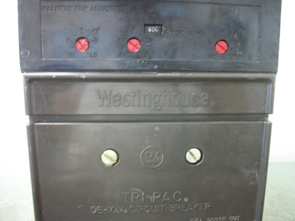 WESTINGHOUSE NB CIRCUIT BREAKER NB3800PF 800AMP 600VOLT 3POLE W/600A TRIP