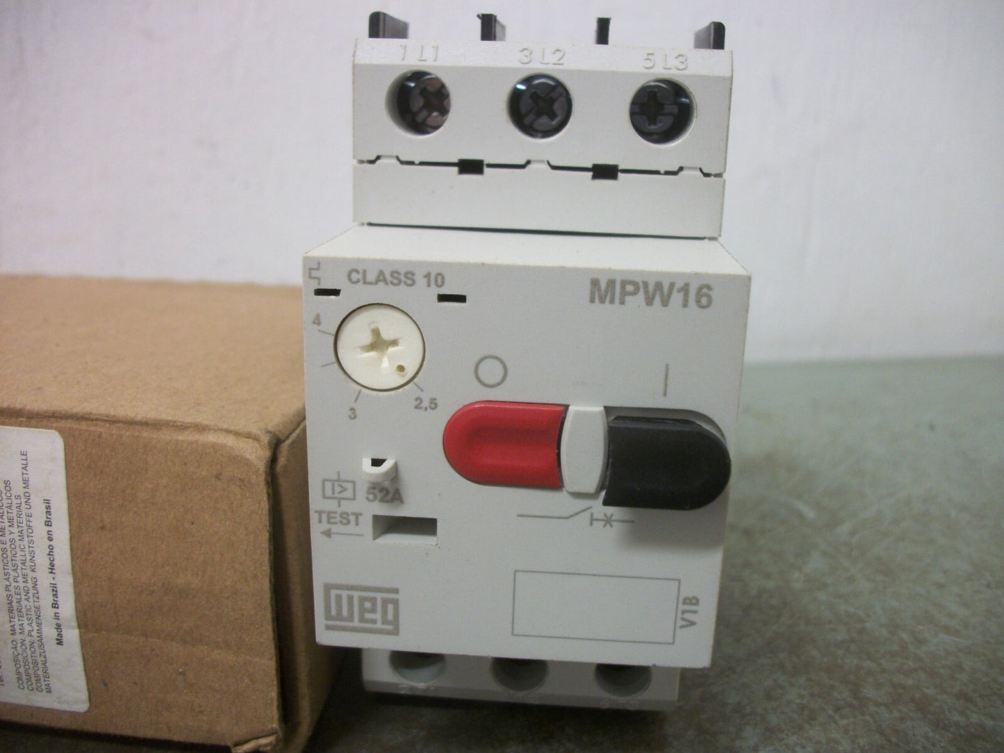 WEG MPW16-4,0 MOTOR CIRCUIT BREAKER MPW16-3-U004 2.5-4AMP NIB