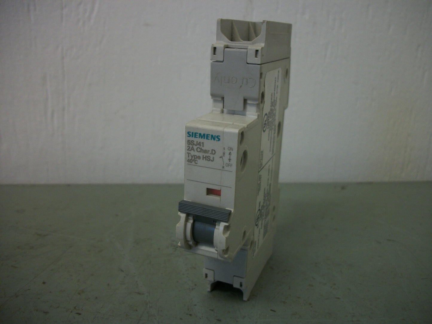 SIEMENS HSJ MINI CIRCUIT BREAKER 5SJ4102-8HG41 2AMP 277VOLT 1POLE