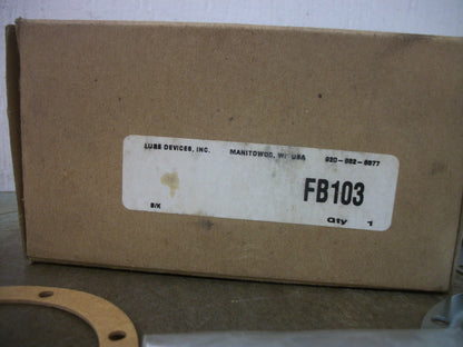 LUBE DEVICES FB103 OIL CAP STRAINER TRAP 6W387 NIB