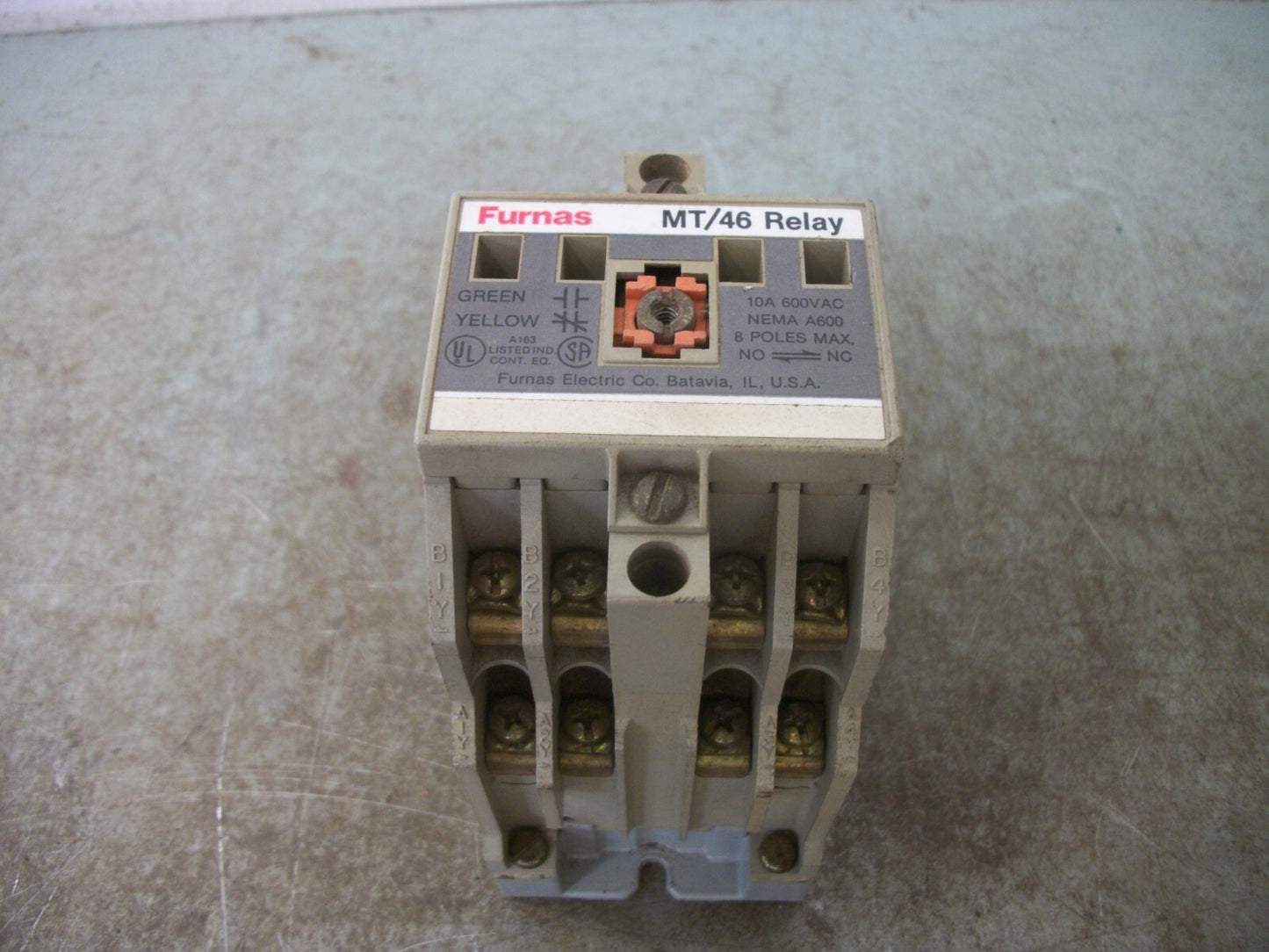 FURNAS MT/46 CONTROL RELAY 46MT40* 120VCOIL 10AMP 600VOLT