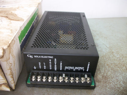 SOLA CUSTOM RECTIFIER POWER SUPPLY 86-24-262 IN 115/230VAC OUT 24VDC 6.2AMP NIB