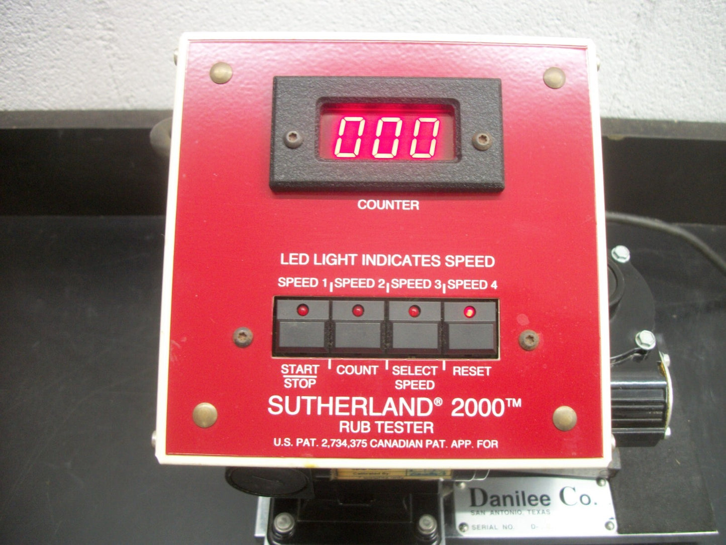 DANILEE SUTHERLAND 2000 INK RUB TESTER