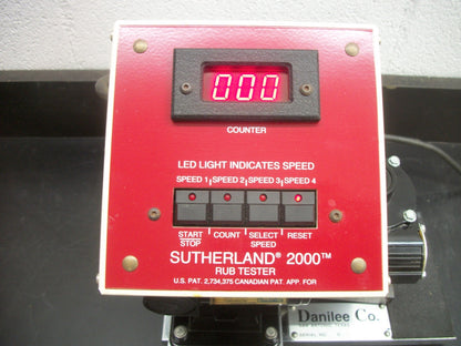 DANILEE SUTHERLAND 2000 INK RUB TESTER