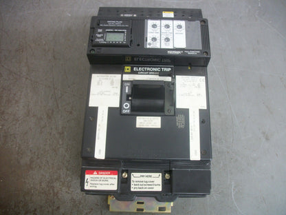 SQUARE D ELECTRONIC TRIP CIRCUIT BREAKER LE36450LS 600AMP 600VOLT 3POLE W/UV&AUX