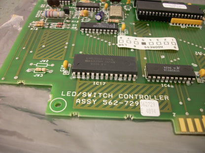 SIMPLEX TYCO 4100 LED/SWITCH CONTROLLER CIRCUIT BOARD 562-729 REV E