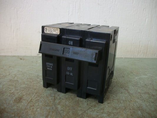 BRYANT BR CIRCUIT BREAKER BR3100 100AMP 240VOLT 3POLE