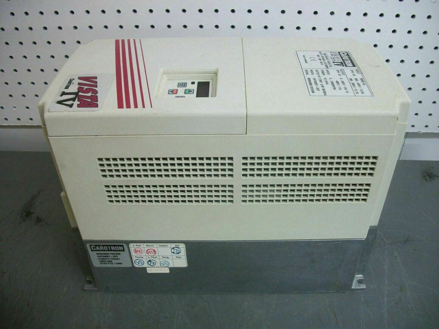 CAROTRON VISTA IV 7.5HP AC DRIVE V4F34007-0GT 8.3KVA 480VOLT 11AMP