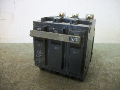 GE THQB CIRCUIT BREAKER THQB32100 100AMP 240VOLT 3POLE OLD