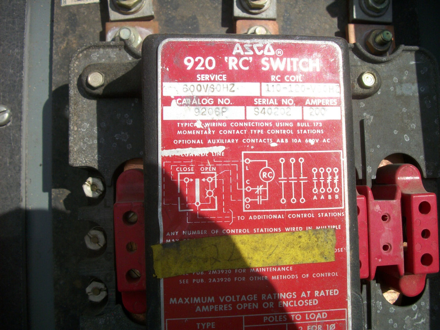 SQUARE D HCN I-LINE PANELBOARD HCN44-61373-8D 400AMP 120/208VOLT 3PH W/RC SWITCH