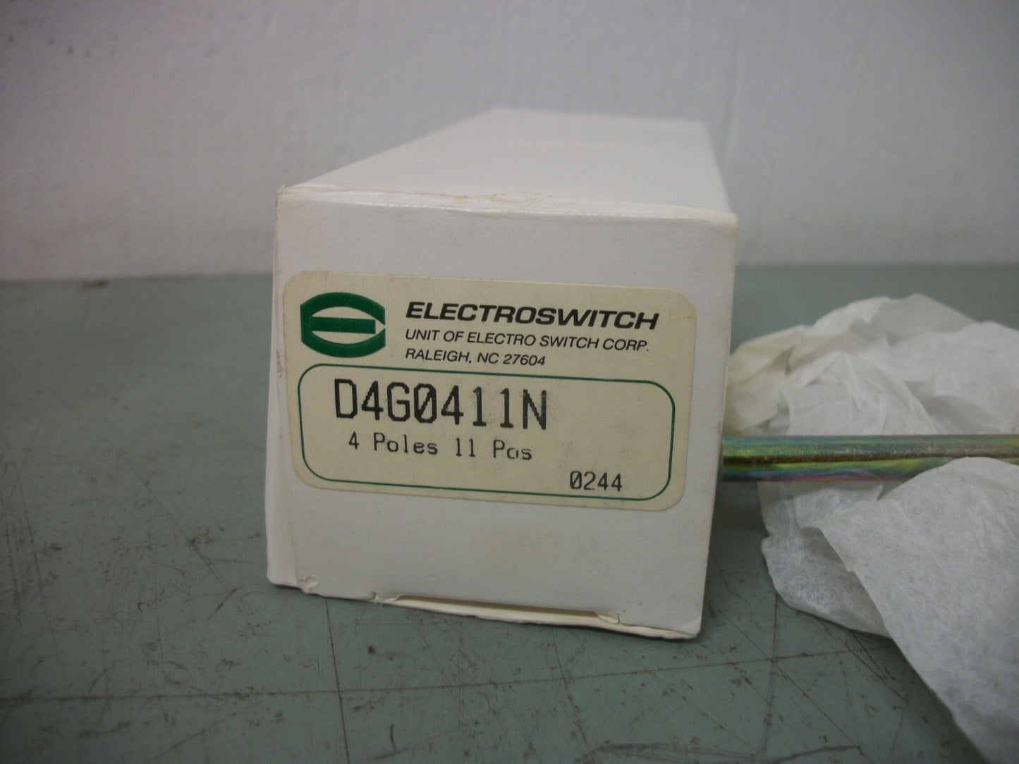 ELECTROSWITCH 11-POSITION ROTARY SWITCH D4G0411N 4POLE NIB