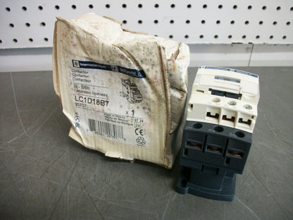 TELEMECANIQUE CONTACTOR LC1D18B7 32AMP 24VCOIL 3PH 600V 15HP NIB