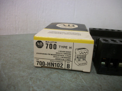 ALLEN-BRADLEY TYPE H 11-BLADE RELAY SOCKET 700-HN102 NIB