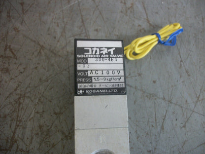 KOGANEI SOLENOID PNEUMATIC VALVE 300-4E1 100VOLT NOB