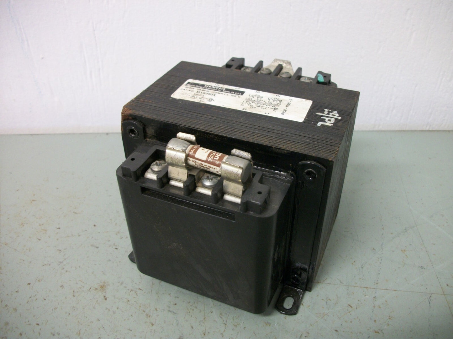SIEMENS 350VA 1PH TRANSFORMER MT0350A HV 220X480 LV 110/120