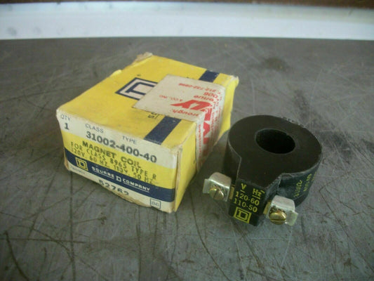 SQUARE D MAGNET COIL FOR CLASS 8965 TYPE R 31002-400-40 120VCOIL NIB