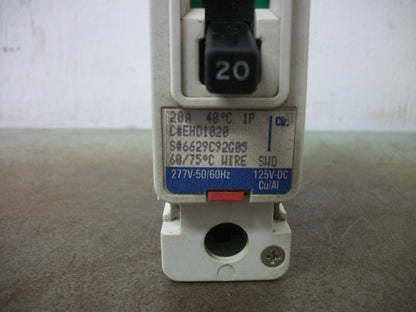 WESTINGHOUSE EHD CIRCUIT BREAKER EHD1020 20AMP 277VOLT 1POLE BLUE
