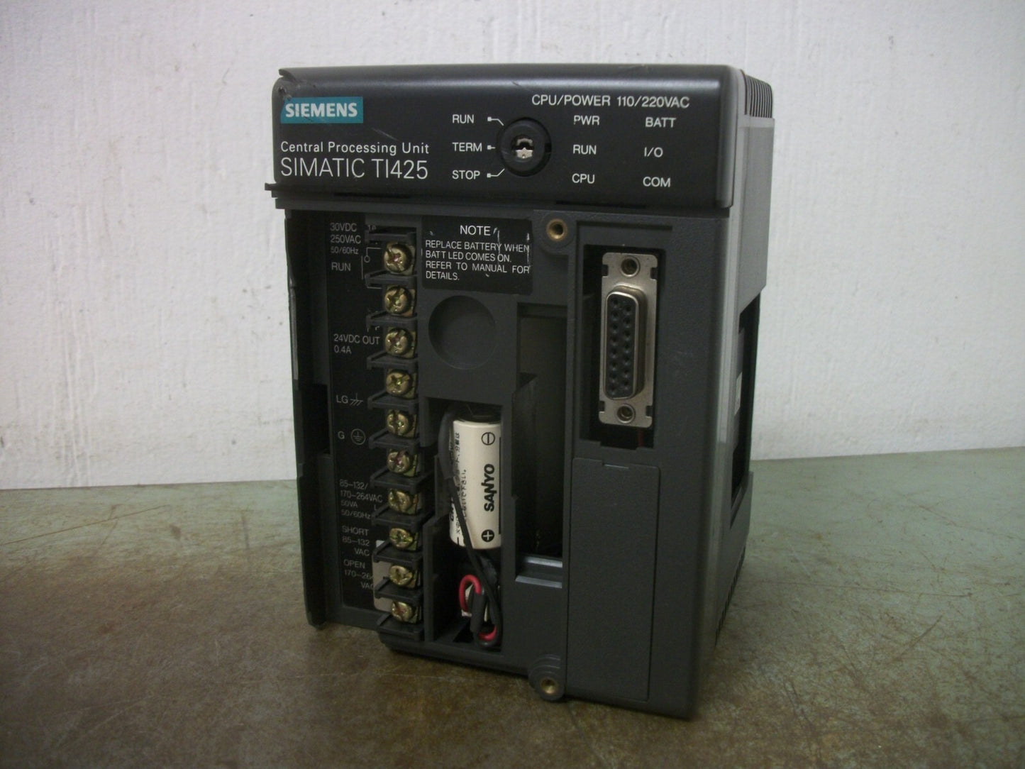 SIEMENS SIMATIC TI425 CPU CENTRAL PROCESSING UNIT TI425-CPU