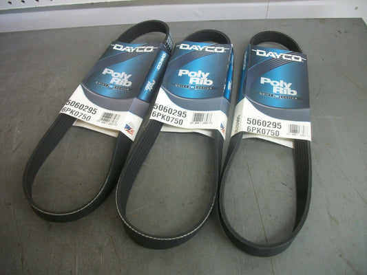 DAYCO LOT OF 3 POLY RIB BELTS 5060295 NEW