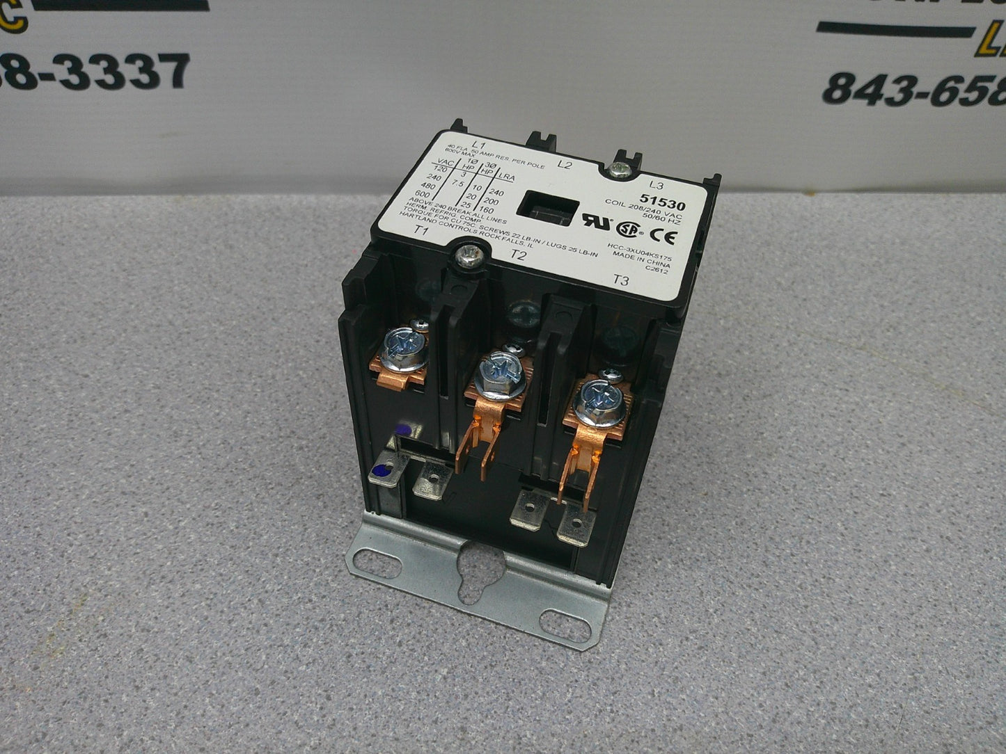 HENNY PENNY CONTACTOR 51530 50AMP 208/240VCOIL 3PH 600V 25HP NOB