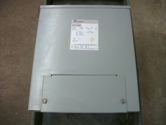 GE 3KVA 3PH TRANSFORMER 9T21J3001 HV 480 LV 240