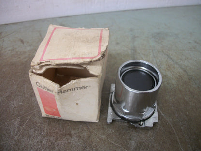 CUTLER-HAMMER BLACK RECESSED PUSHBUTTON 10250T101E NIB