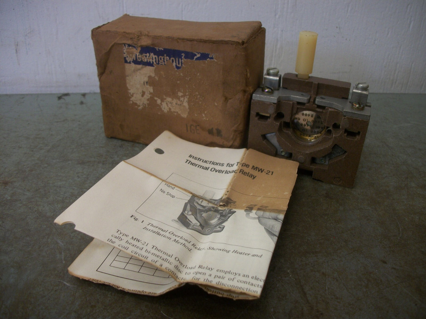 WESTINGHOUSE MW-21 THERMAL OVERLOAD RELAY 48A3455G03 NIB