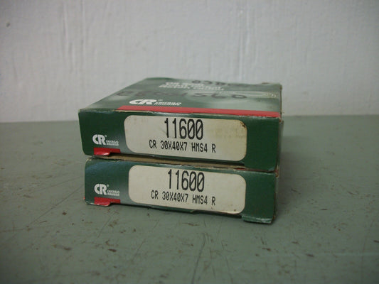 CHICAGO RAWHIDE CR LOT OF 2 30X40X7 HMS4 R JOINT RADIAL OIL SEALS 11600 NIB