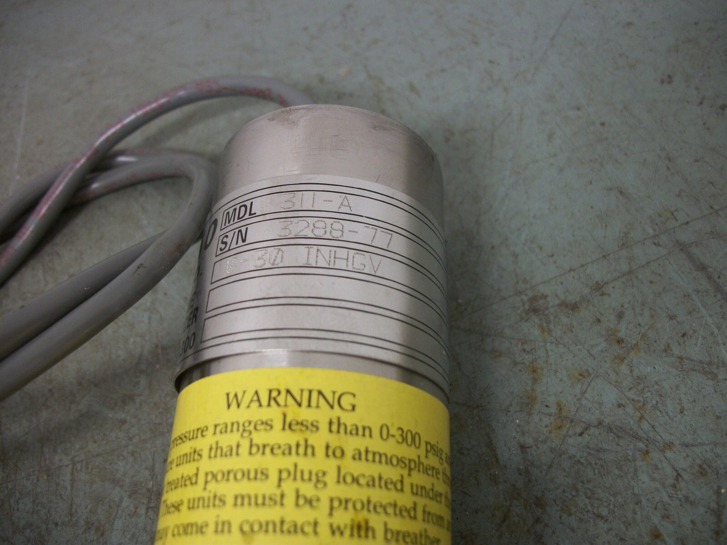 NY, LTD GP:50 PRESSURE TRANSDUCER 311-A 0-30 INHGV NOB