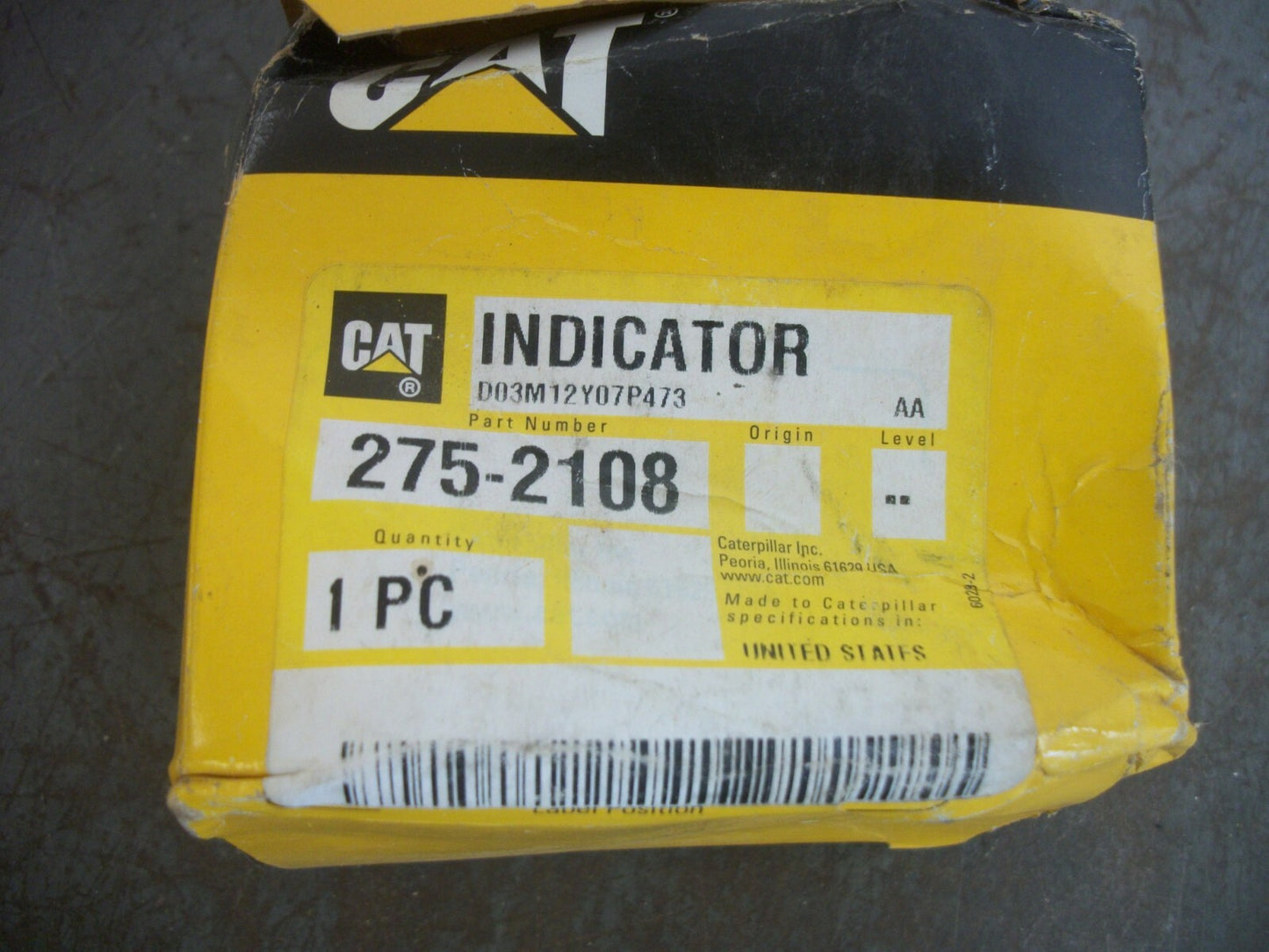 CAT INDICATOR 275-2108 NIB