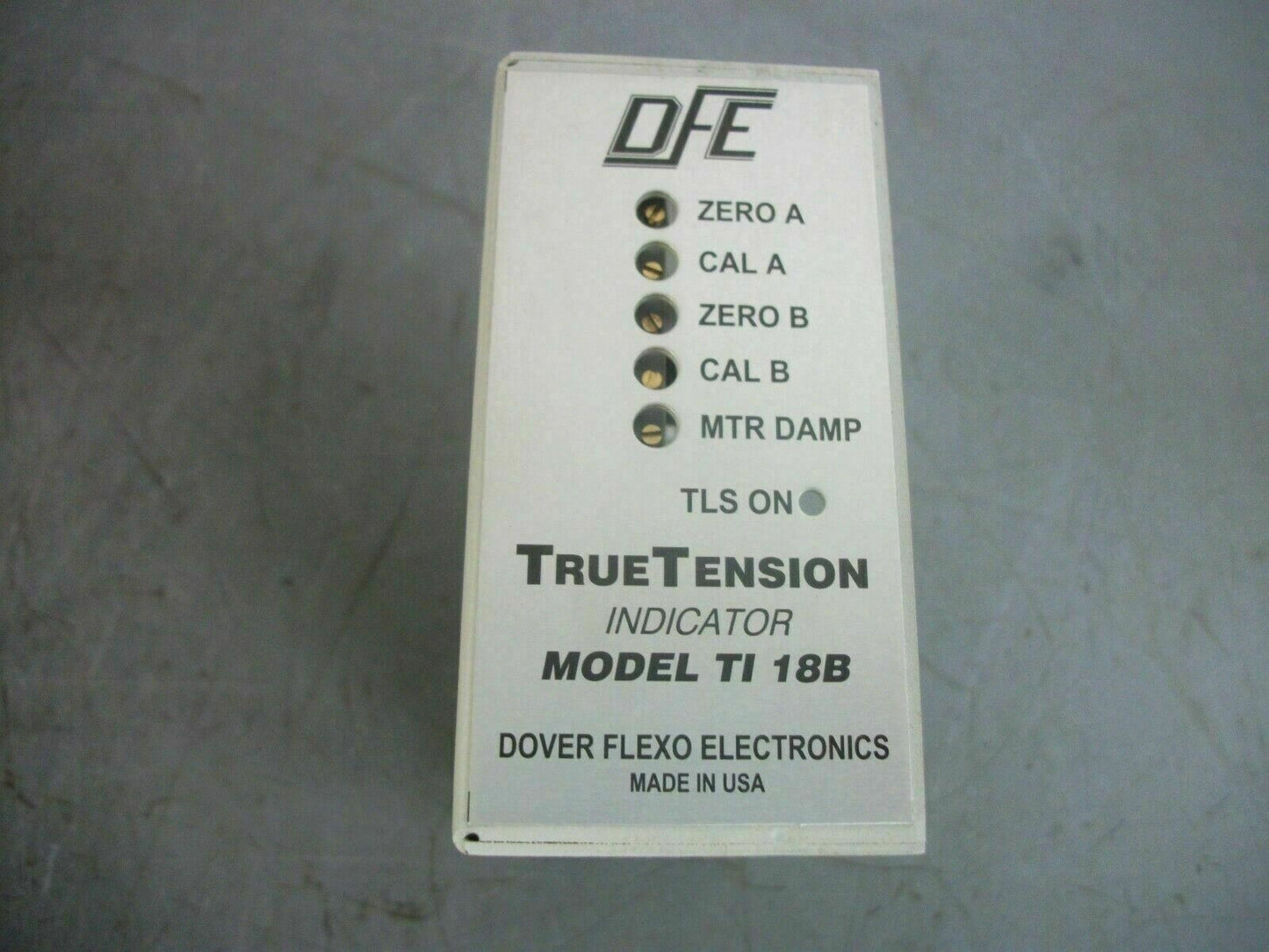 DOVER FLEXO ELECTRONICS DFE TRUE TENSION INDICATOR UNIT TI 18B