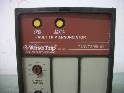 GE MICRO VERSA TRIP FAULT TRIP ANNUNCIATOR TA9VT20SLA1