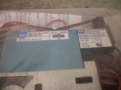 MAC SOLENOID VALVE 42A-FMA-FJL-GDCE-1KT 24VCOIL 40-120PSI 1.8WATT NEW