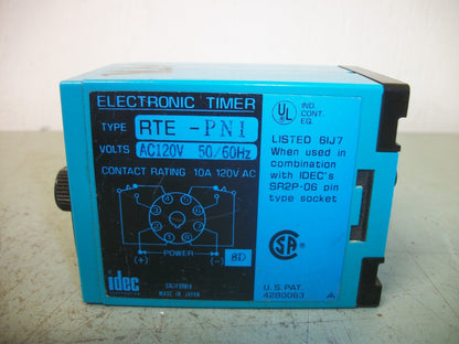 IDEC ELECTRONIC TIMER RTE-PN1 120VOLT 0-30SEC