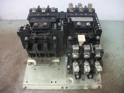 ALLEN-BRADLEY SIZE 2 REV MOTOR STARTER 505-COD 45AMP 120VCOIL 3PH 600V 25HP