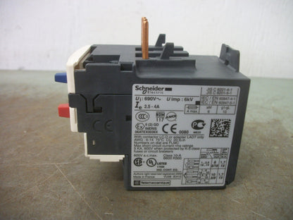 TELEMECANIQUE THERMAL OVERLOAD RELAY LRD08 2.5-4AMP