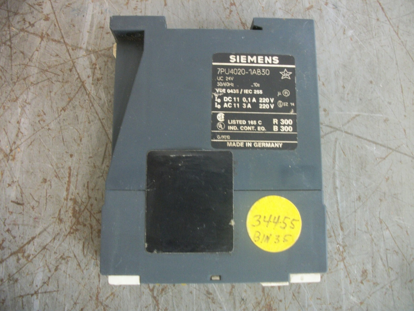 SIEMENS TIME RELAY MODULE 7PU4020-1AB30 0.5-10SEC