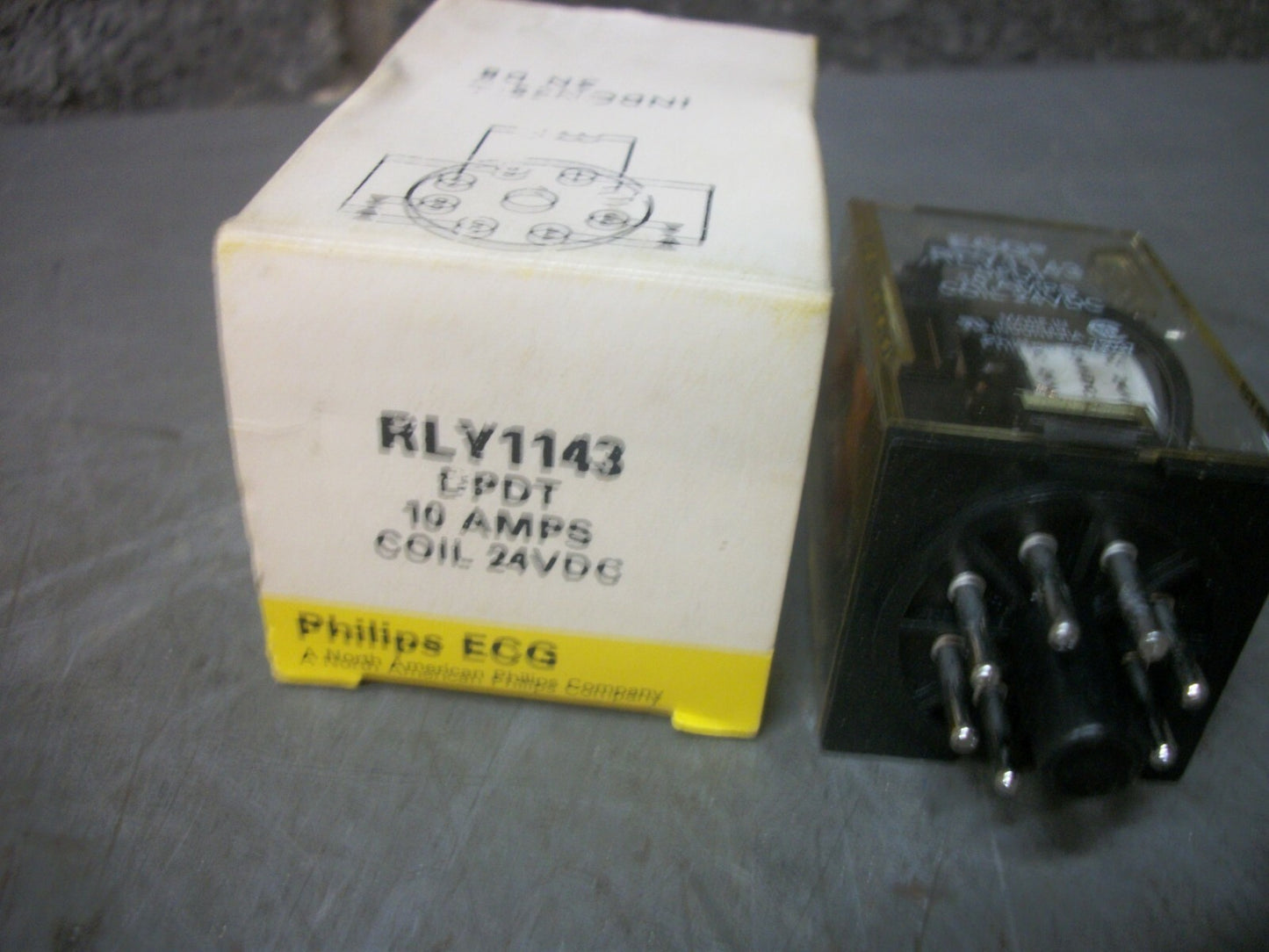 PHILIPS ECG RELAY RLY1143 10AMP 24VDC NIB