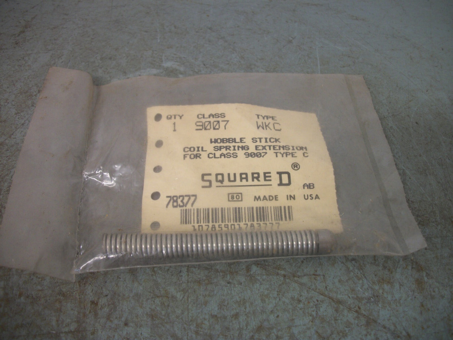 SQUARE D COIL SPRING EXTENSION WOBBLE STICK FOR CLASS 9007 TYPE C 9007WKC NEW