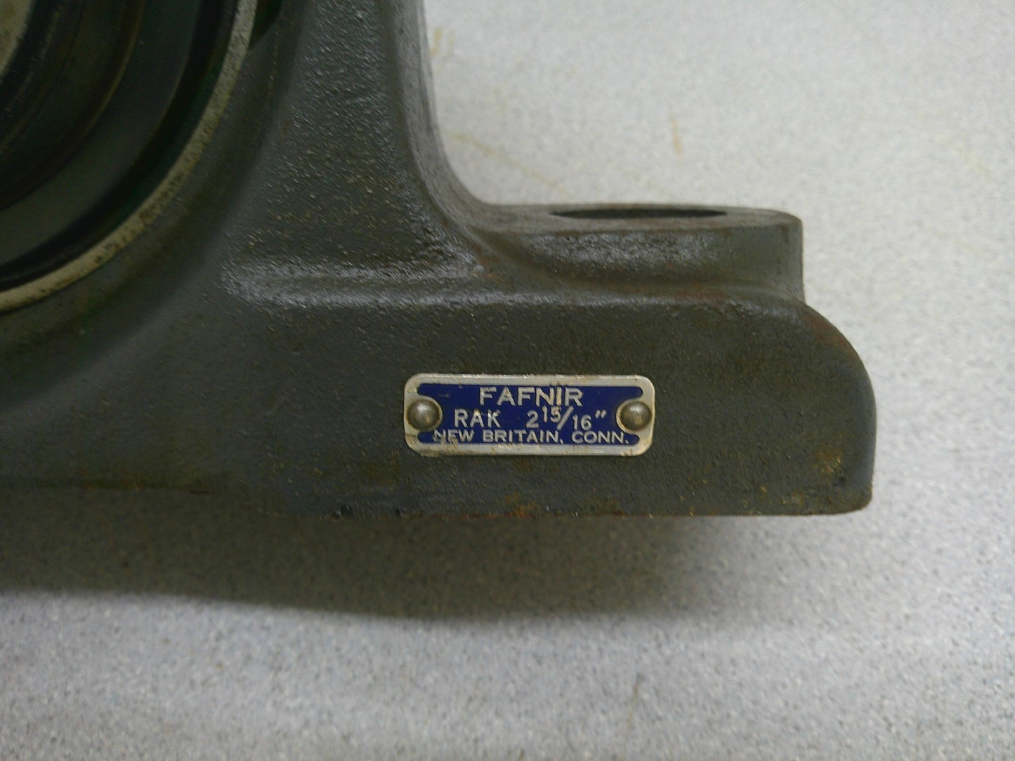 FAFNIR 2-BOLT PILLOW BLOCK BEARING RAK 2-15/16