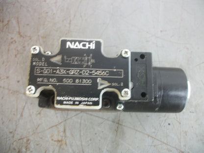 NACHI DIRECTIONAL SOLENOID VALVE S-G01-A3X-GRZ-D2-5456C
