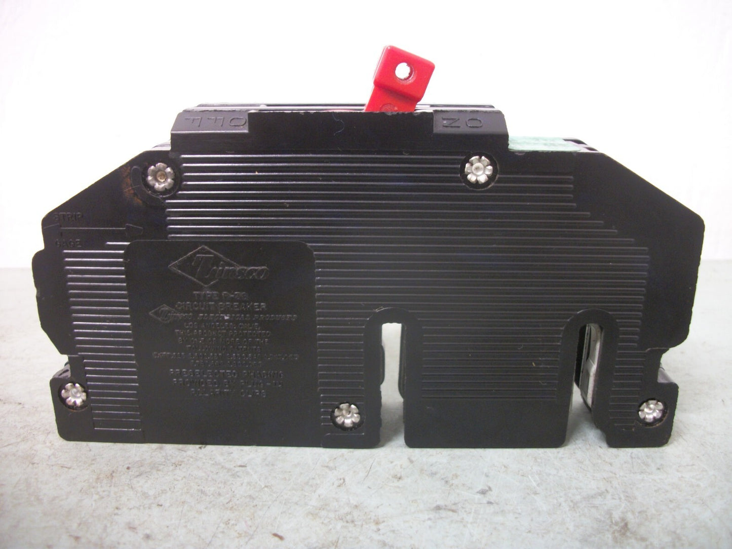 ZINSCO R38 TANDEM CIRCUIT BREAKER R3820 R382020 20AMP 240VOLT 2POLE