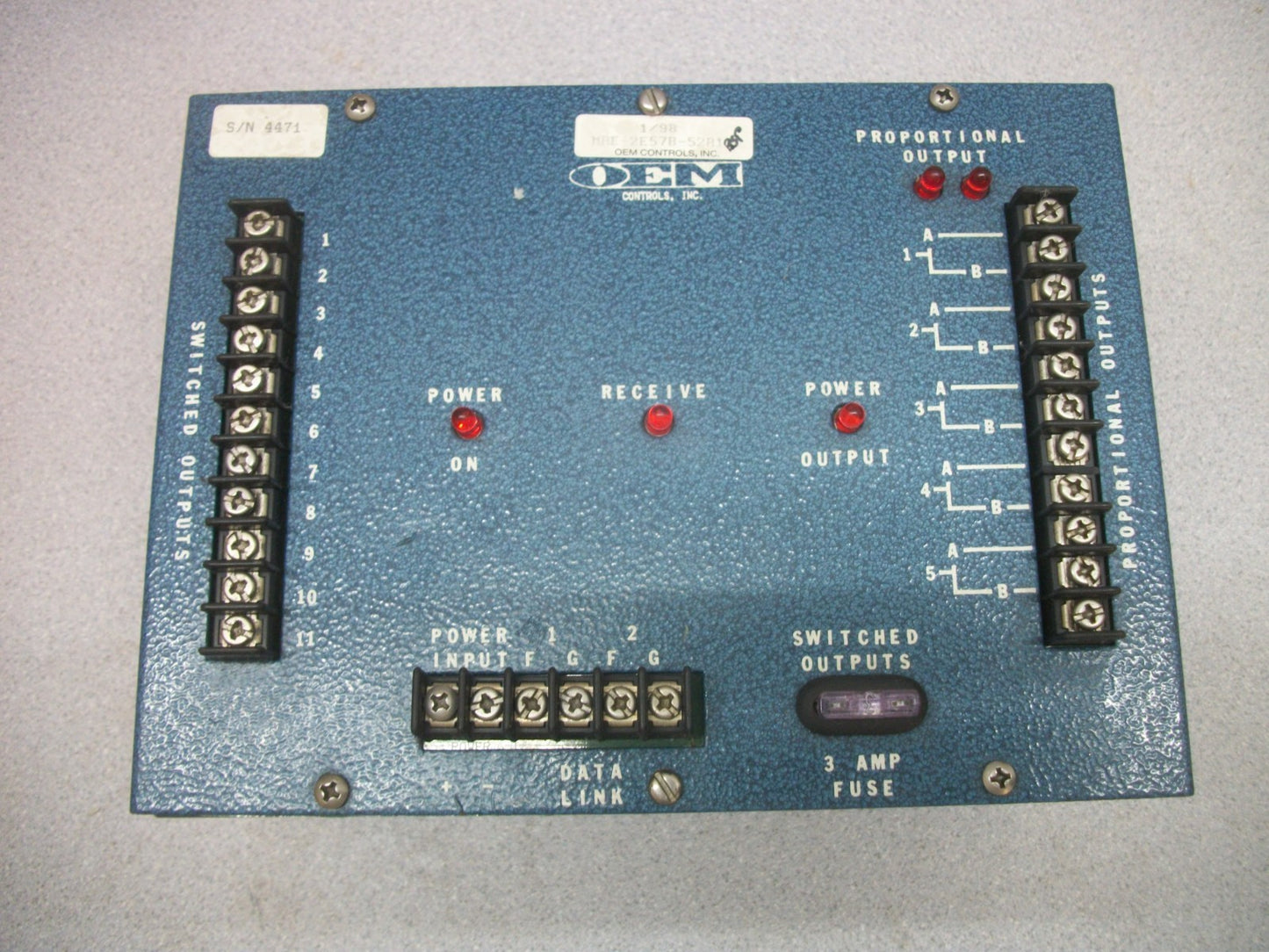 OEM CONTROLS SWITCHING POWER SUPPLY UNIT MRE-2E57B-52A1