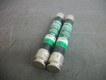 LITTELFUSE LOT OF 2 POWR-GARD FUSES LLSRK1-1/4 1-1/4AMP 600VOLT NOB