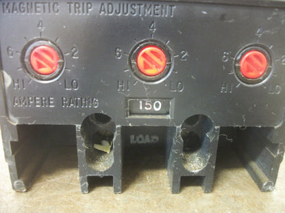 WESTINGHOUSE KB CIRCUIT BREAKER KB3250F 250AMP 600VOLT 3POLE W/150A TRIP