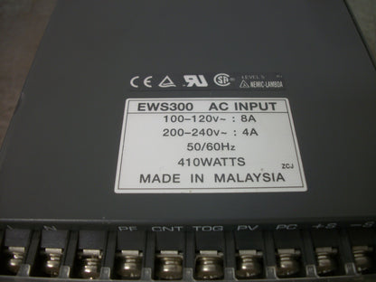 NEMIC LAMBDA EWS300 POWER SUPPLY EWS300-24 24VDC 14AMP