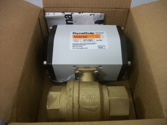 DYNAQUIP 2" PNEUMATIC ACTUATOR PHH28ATS064 471/253IN-LBS 150PSI NIB